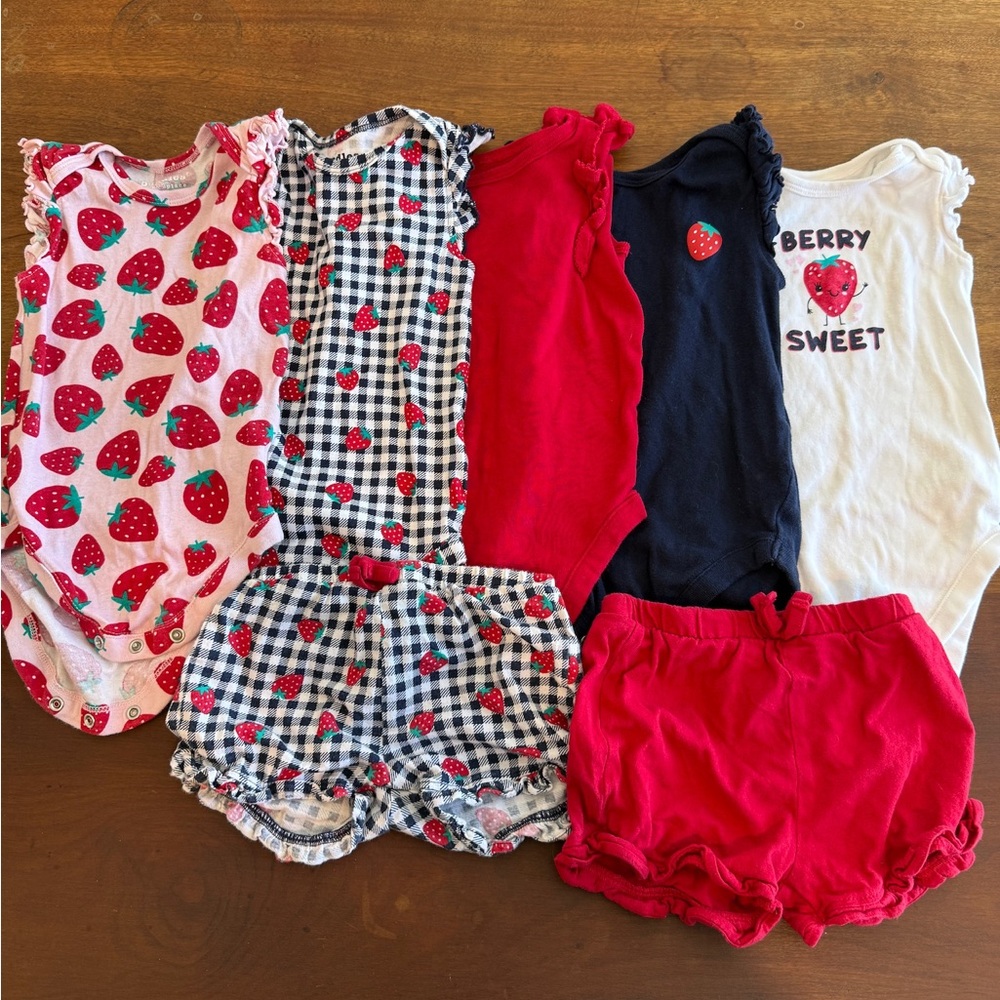 Strawberry-Themed Baby Bundle